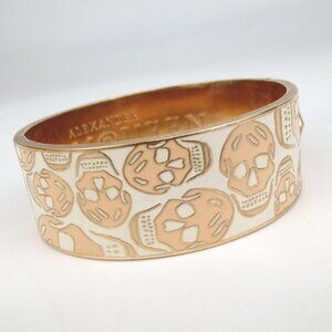 Authentic ALEXANDER McQUEEN Skull design Bangle metal [Used]